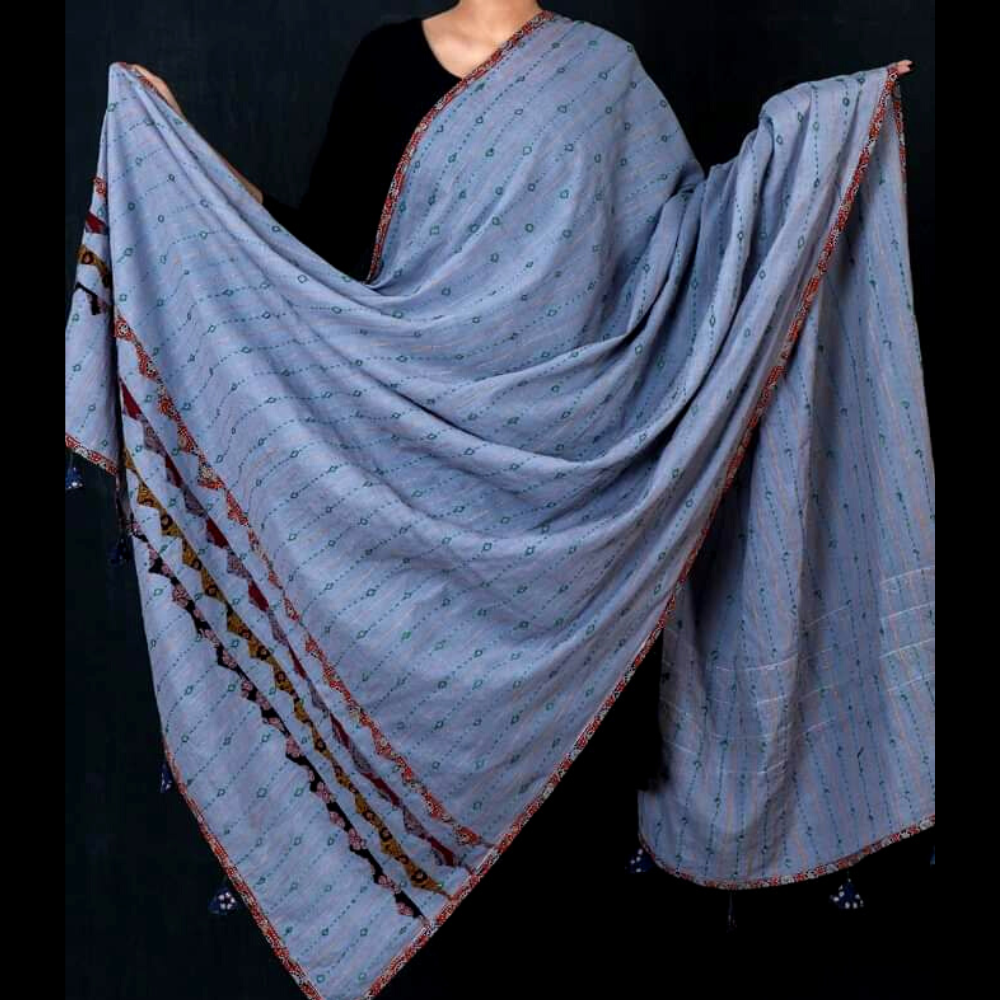 Kantha Work Dupatta