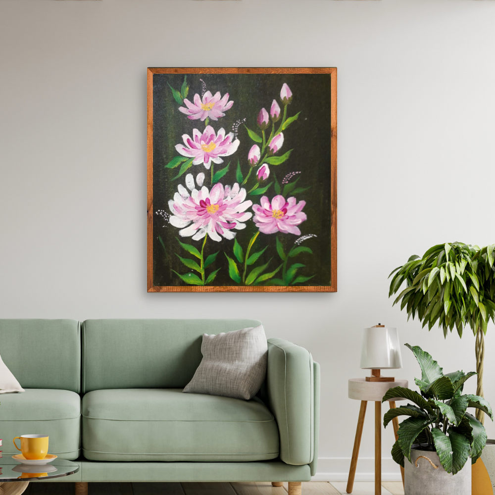 Floral Acrylic Painting