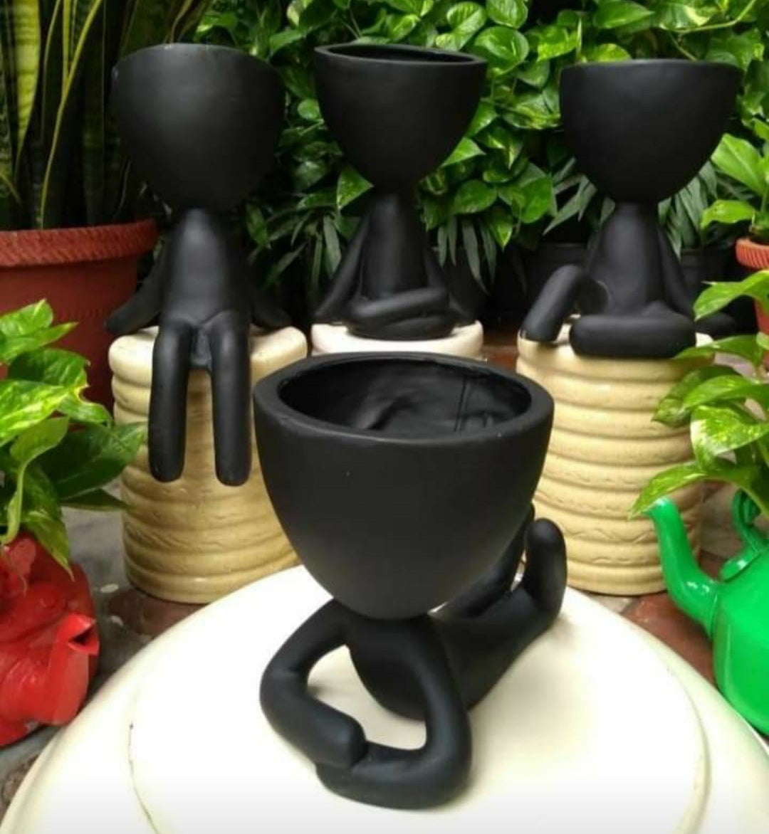 Yoga Planters & Pots (Set of 4)