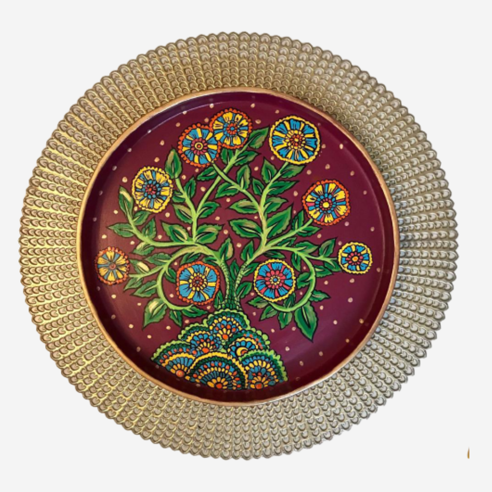Kalamkari Tree of Life Wall Plate