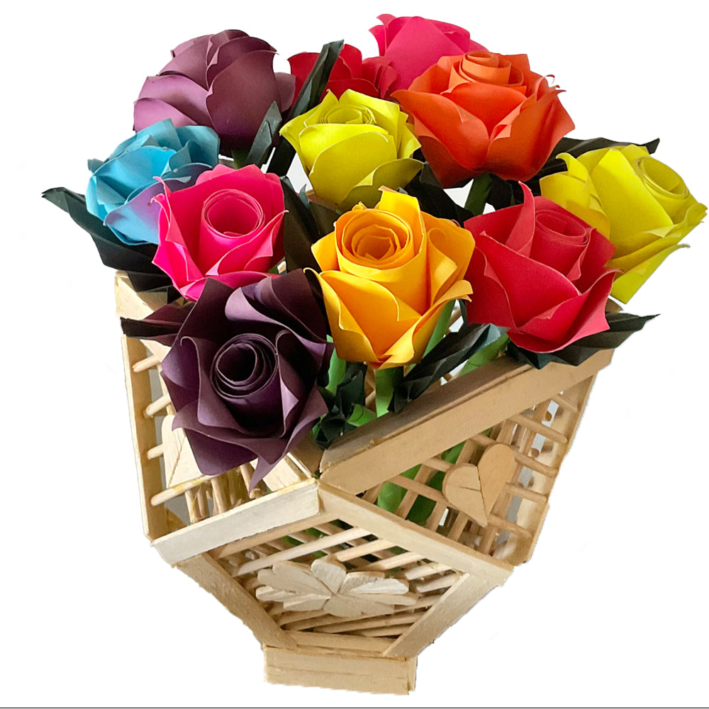 Ice Cream Sticks Flower Vase