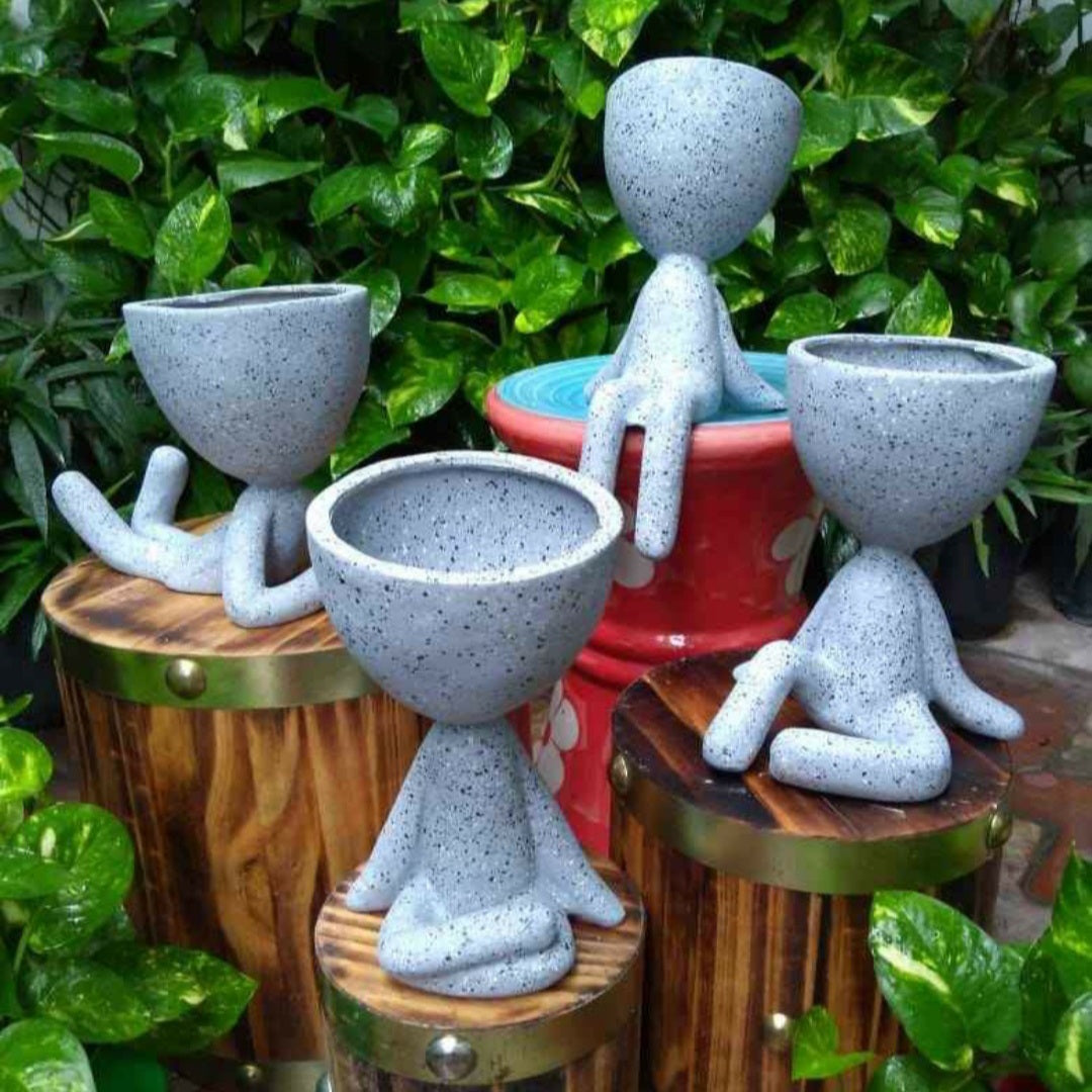 Yoga Planters & Pots (Set of 4)