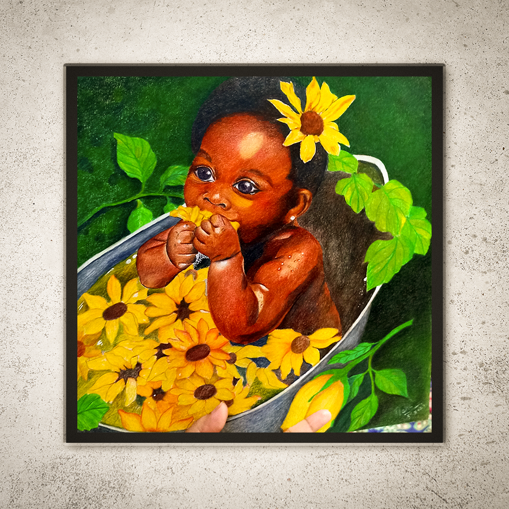 Flower Baby - Pencil Art