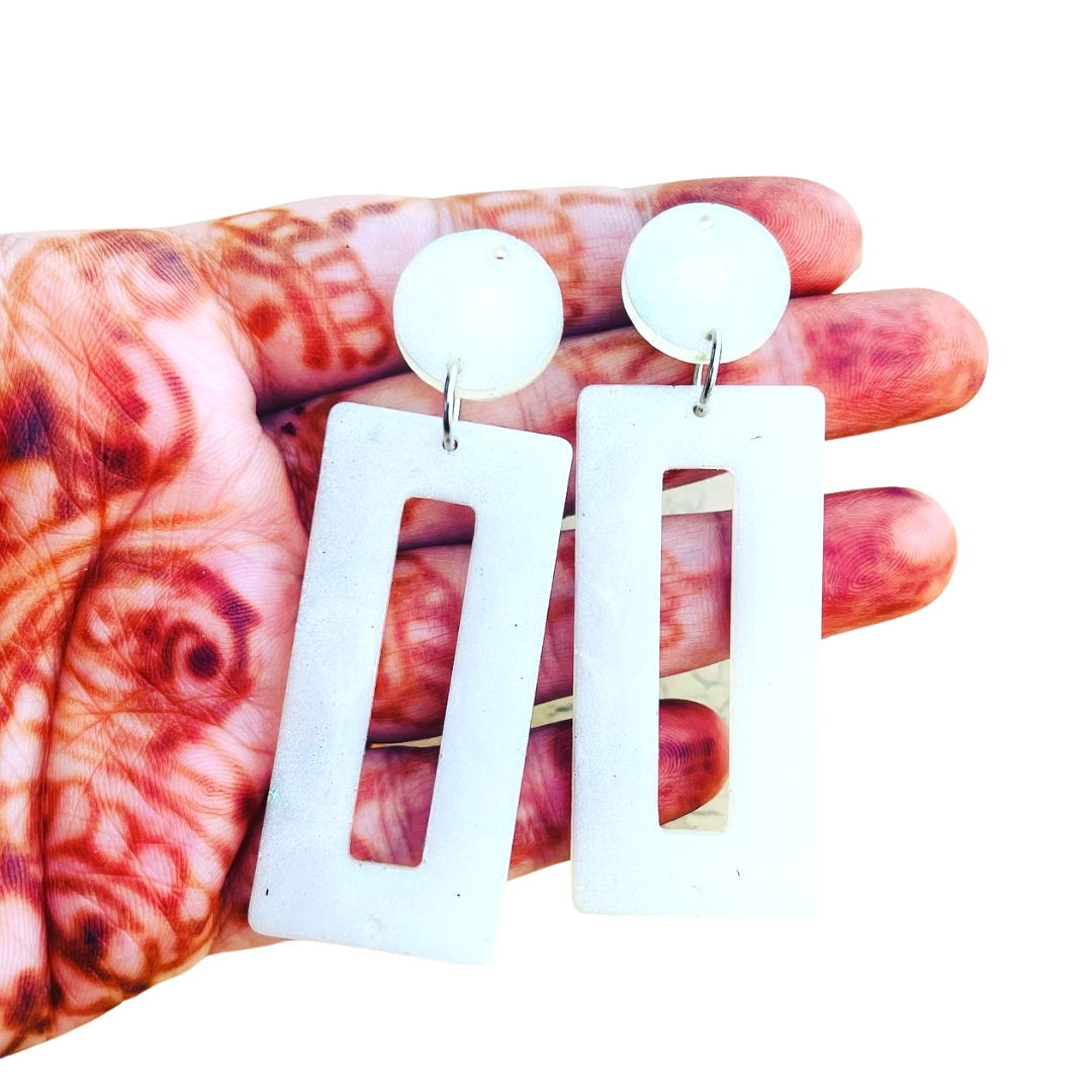 Dangling Rectangle Earrings