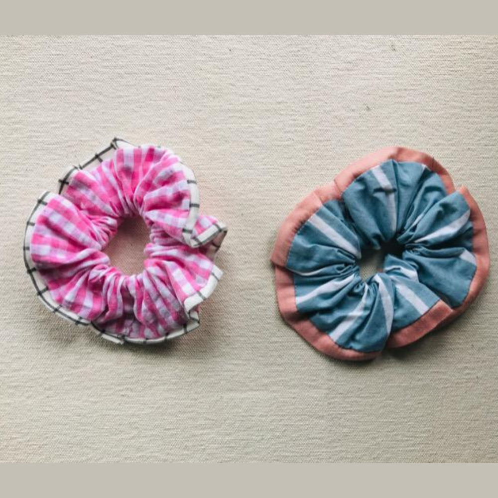 Printed Scrunchies (Set of 2)