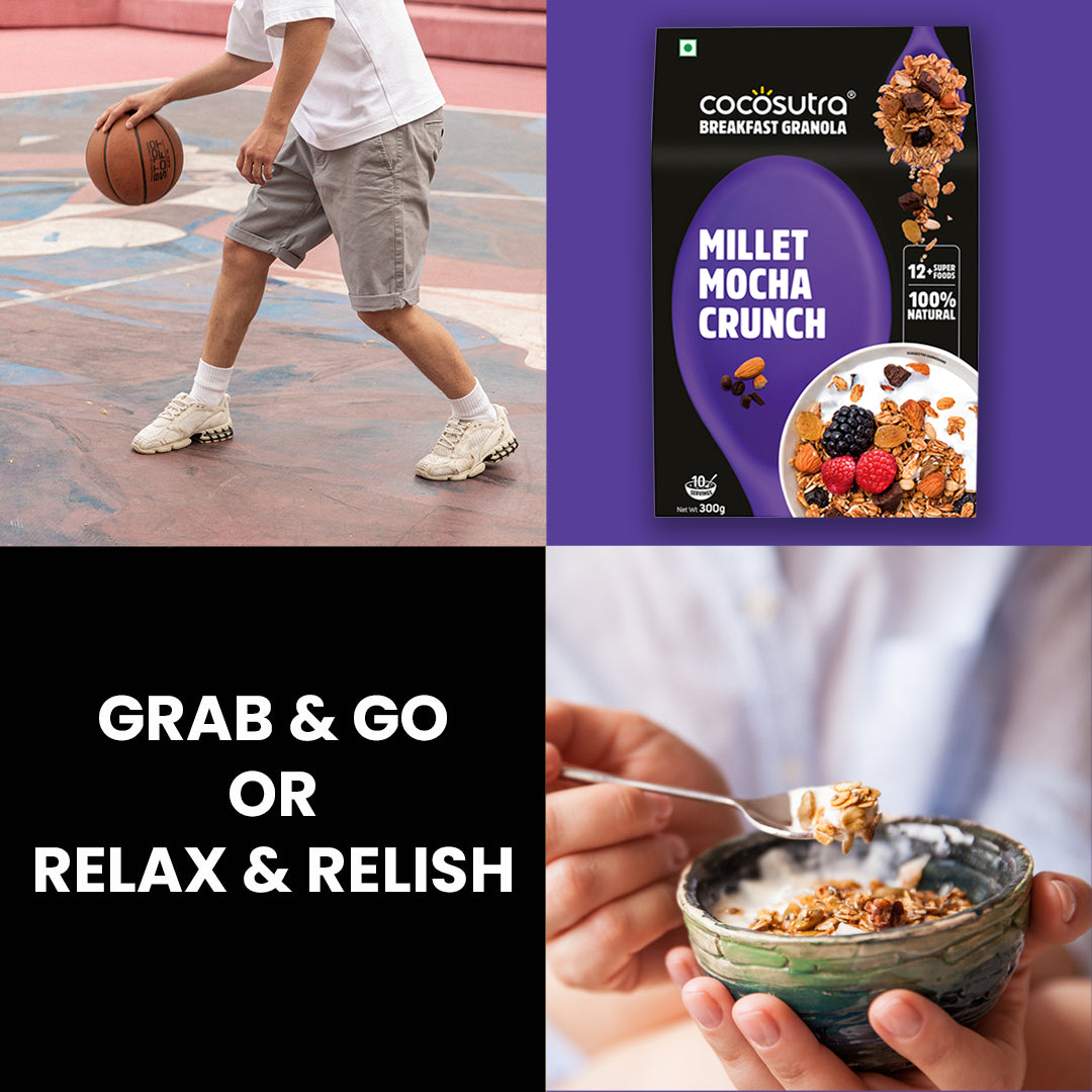 Cocosutra Granola - Millet Mocha Crunch (300g)