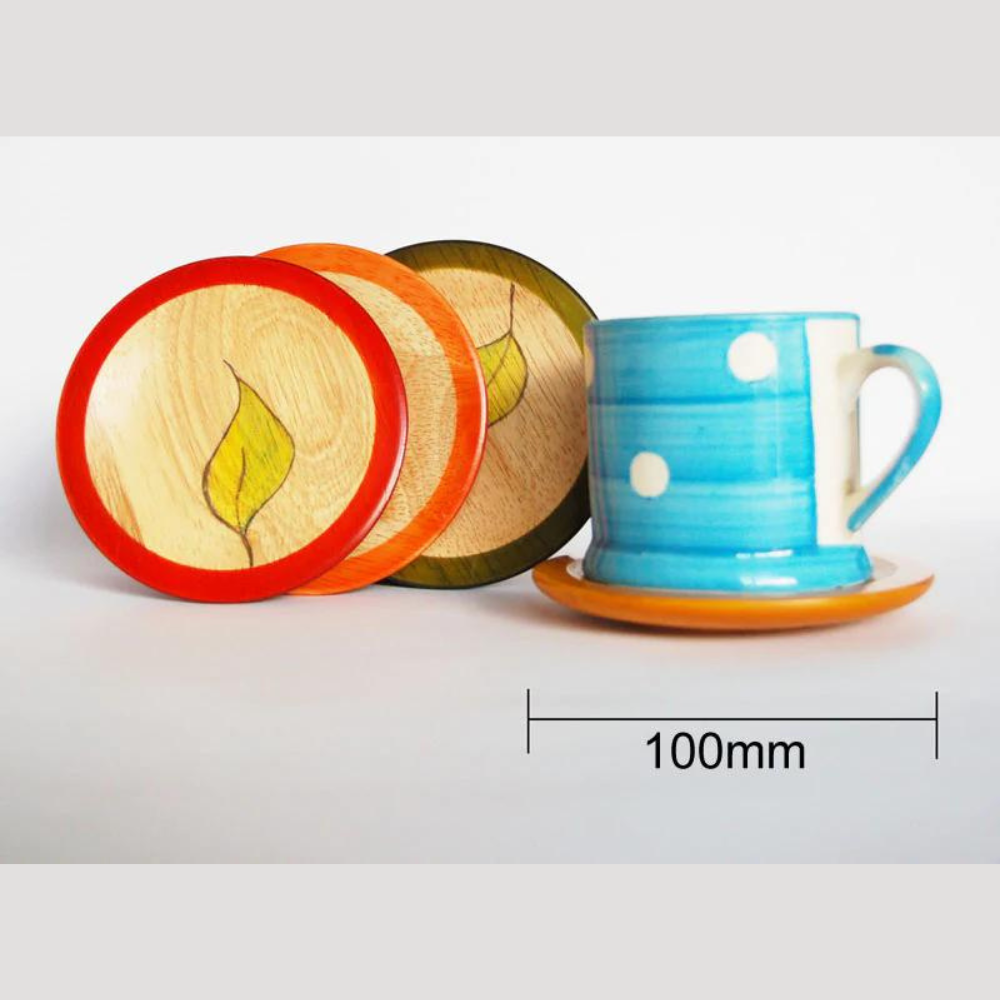 Fairkraft Creations Round Coasters - Hasiru (Set of 4)