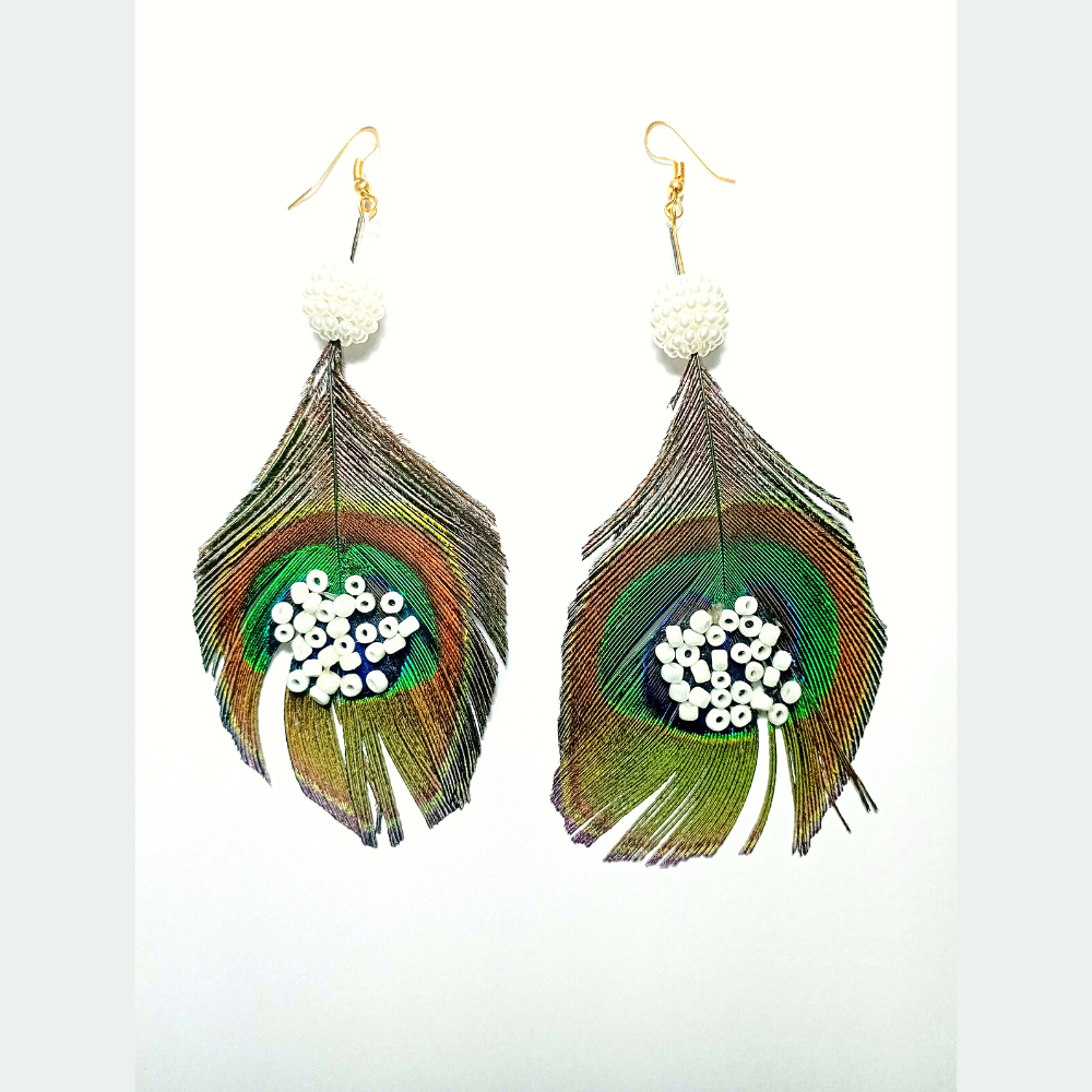 Peacock Feather Earrings