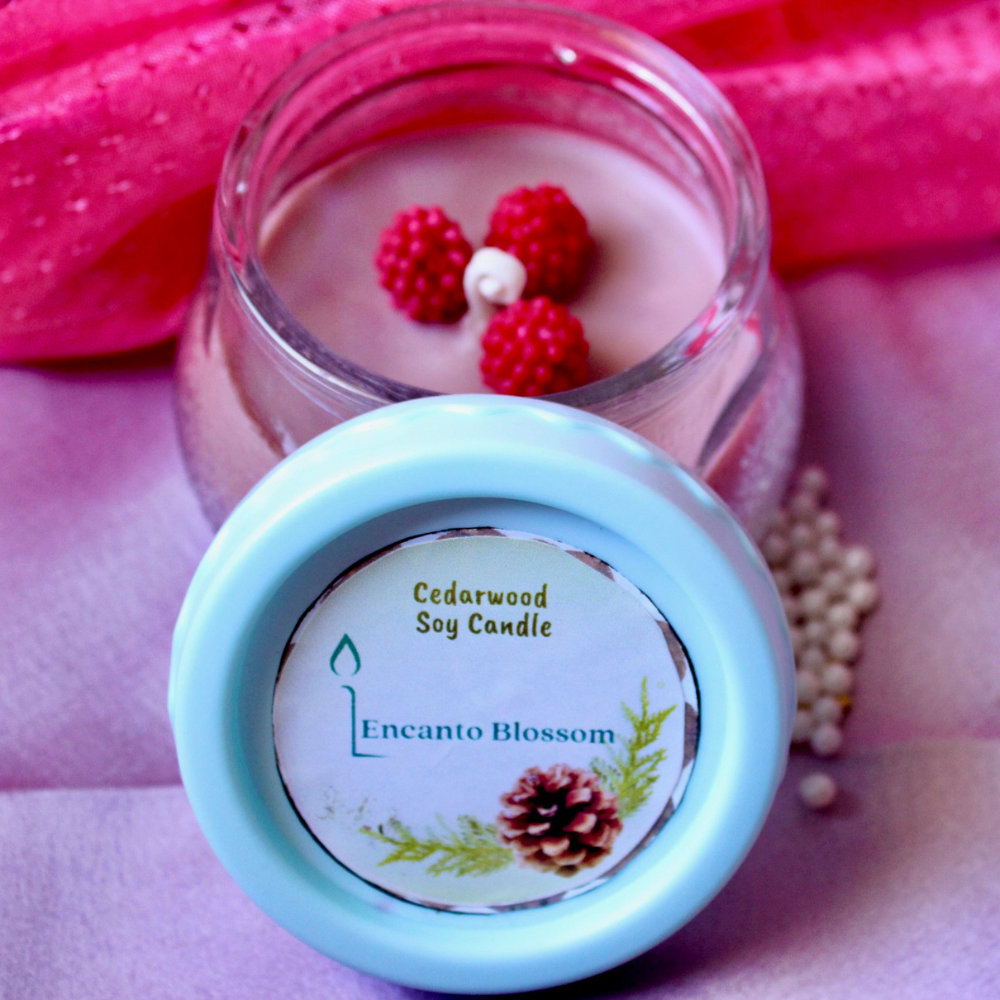 Pot Shaped Glass Candle with Jasmine Fragrance (100g)