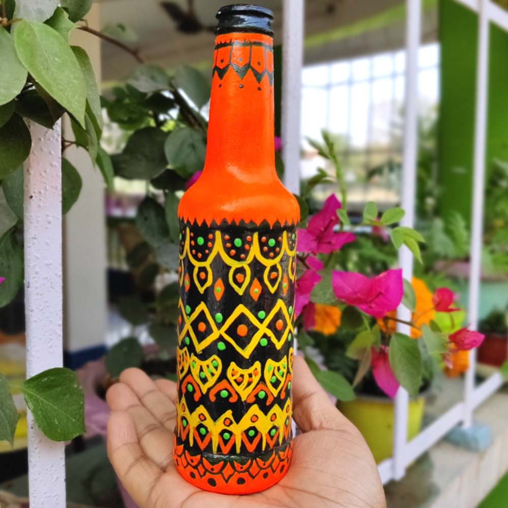 Handpainted Decorative bottle