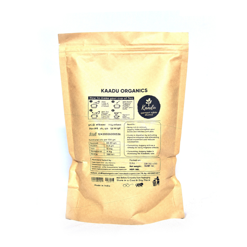 Kaadu Organics Cane Jaggery Powder