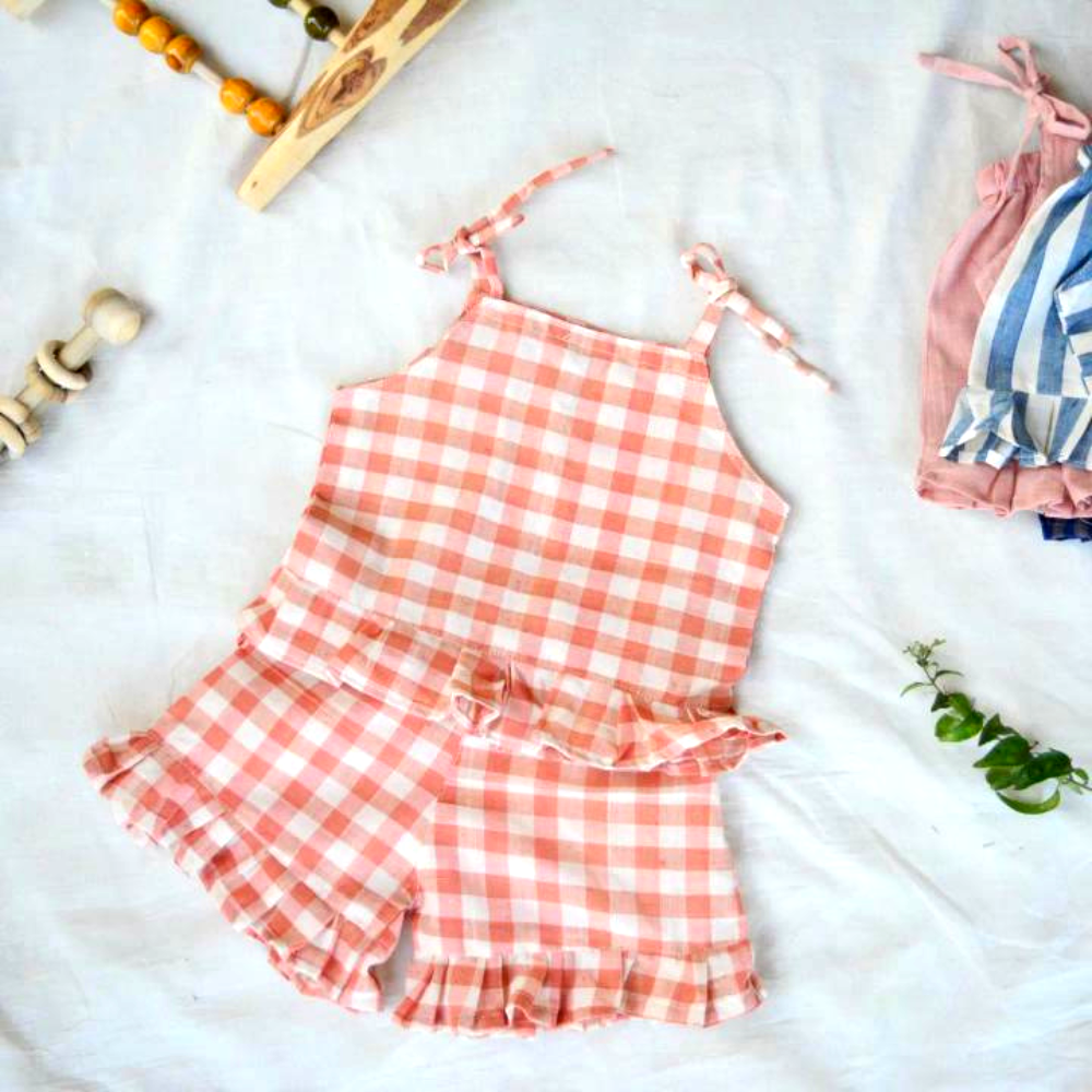 Checkered Rompers