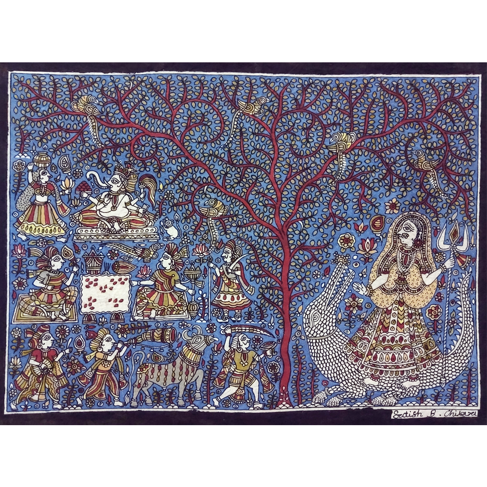 Khodiyar Mata Handmade Painting