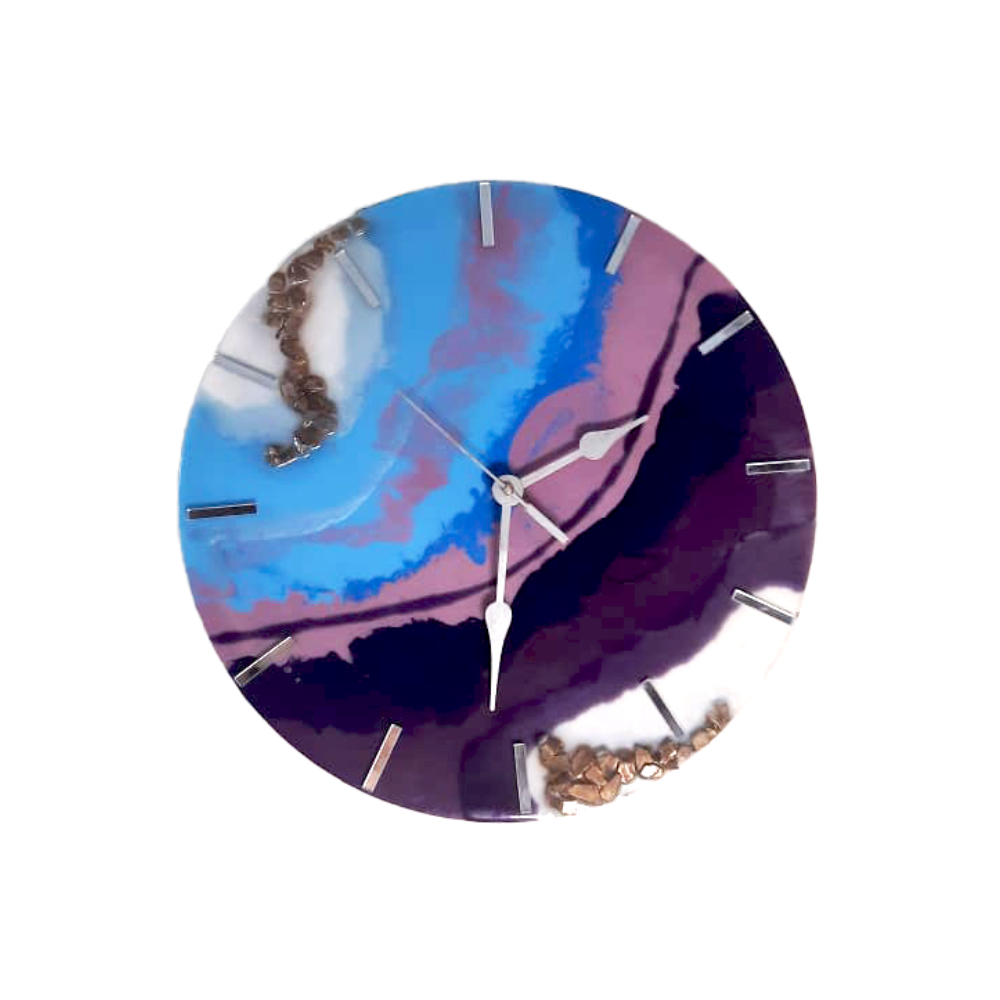 The Lavender Resin Wall Clock