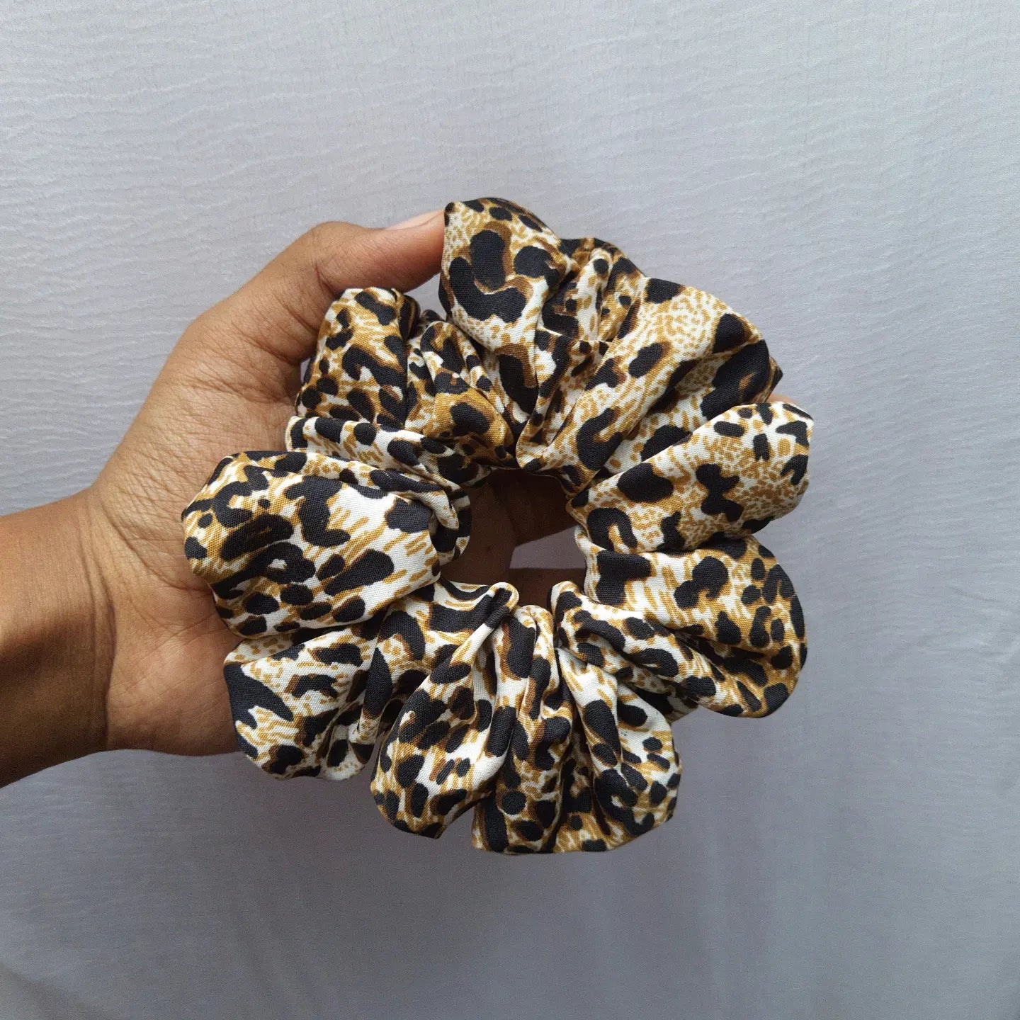Leopard Printed Scrunchies