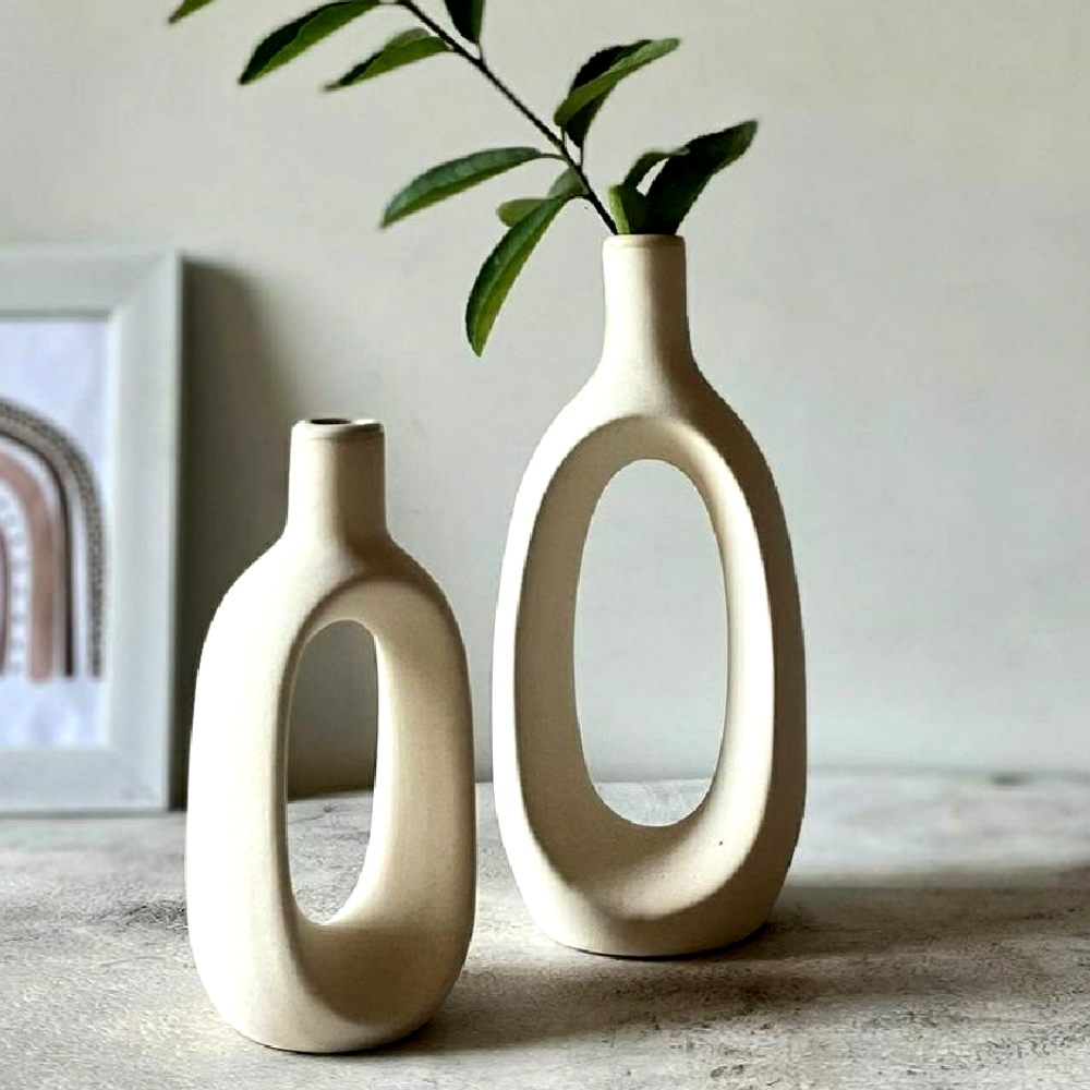 Ceramic Flower Vase (Set of 2)