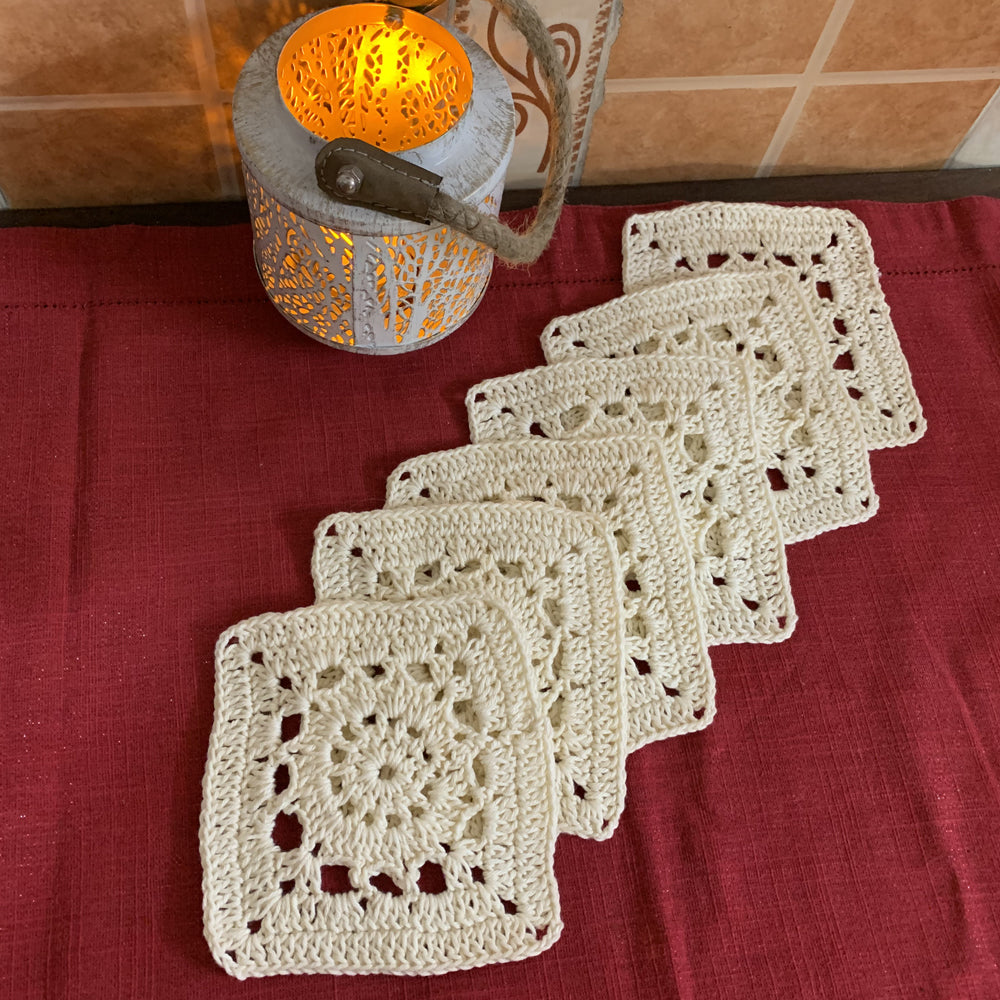 Crochet Coasters (Set of 6)