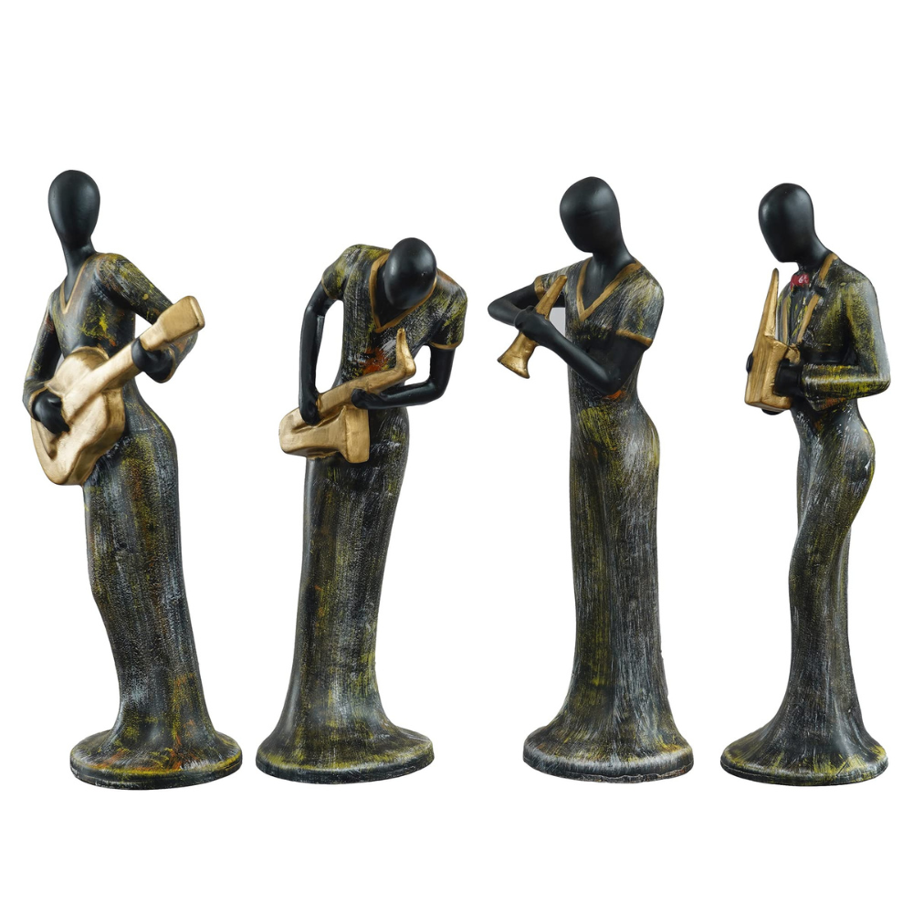 
                  
                    Musical Instrument Playing Statues Showpieces (Set of 4)
                  
                