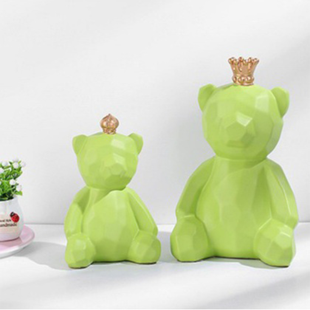 Crown Bear Showpieces (Set of 2)
