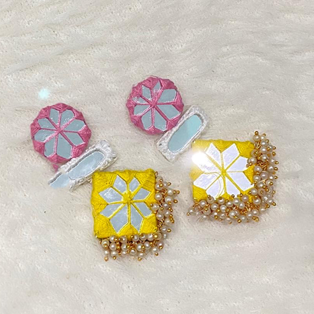 Mirror Work Earring