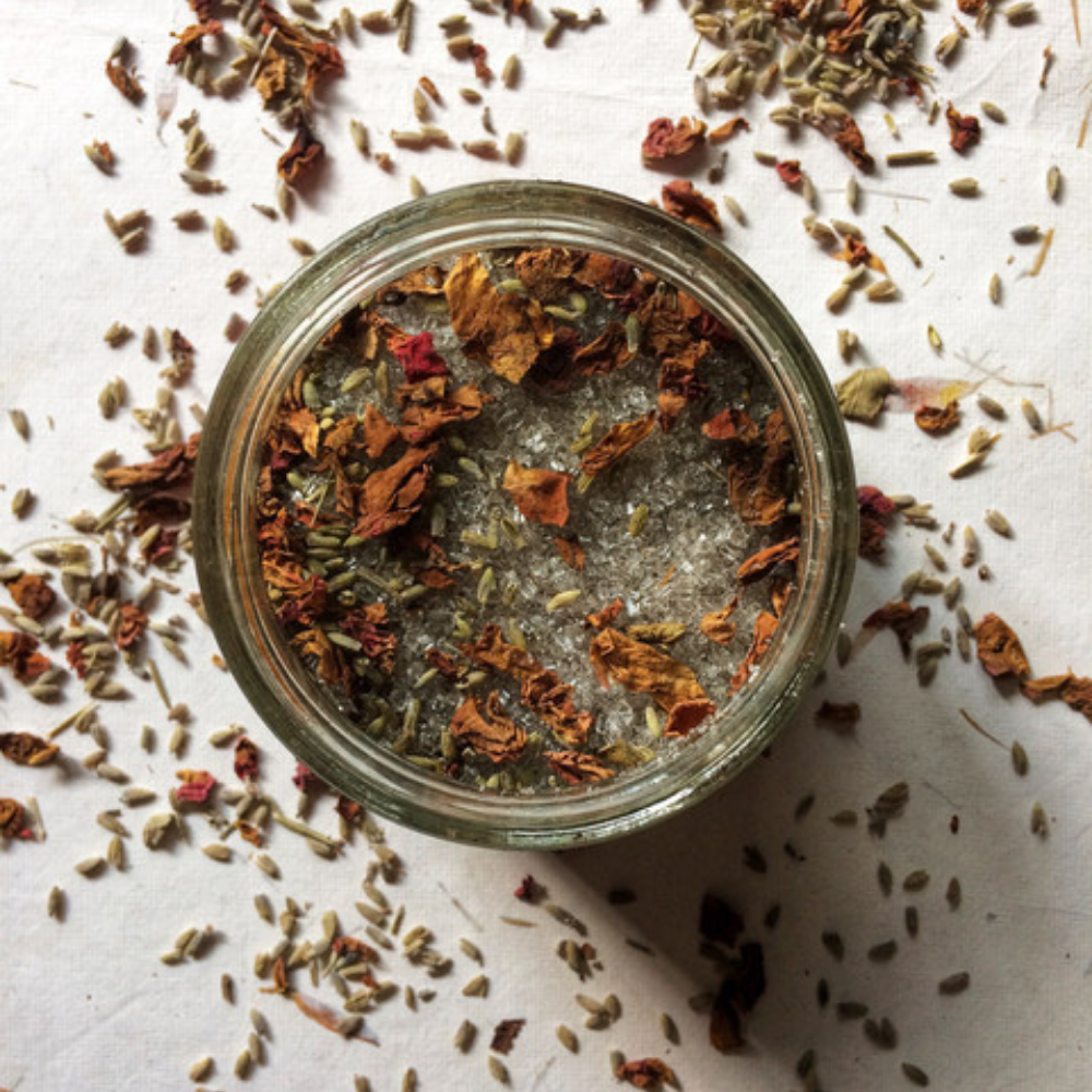 Natural Rose Lavender Bath Salts (250g)