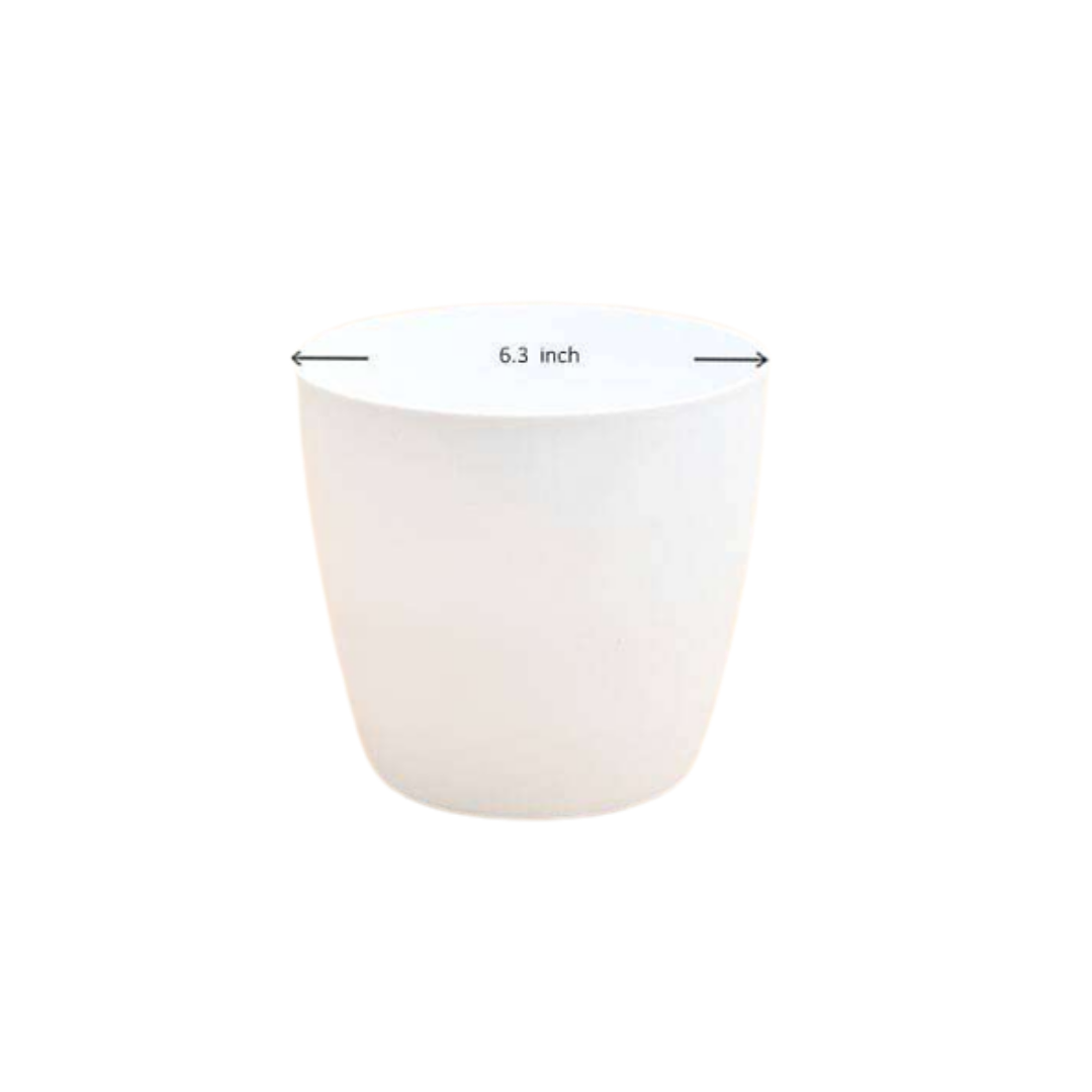 High Glossy Indoor White Pots