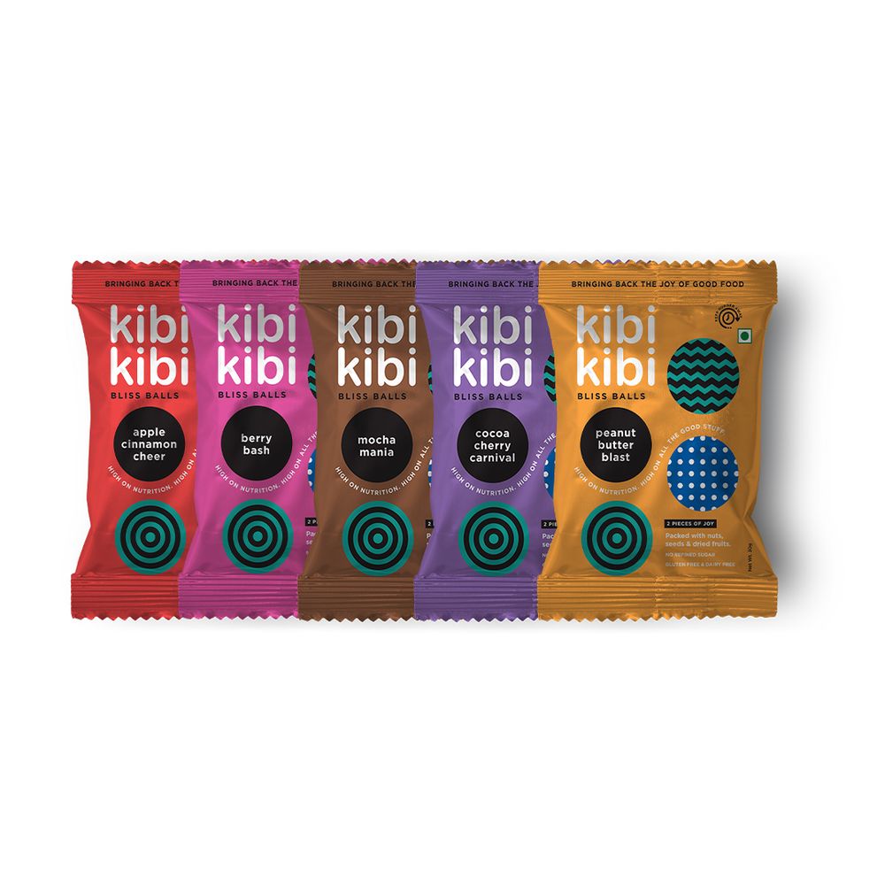 Kibi Kibi Bliss Balls Variety Box (Energy Balls) - Pack of 5