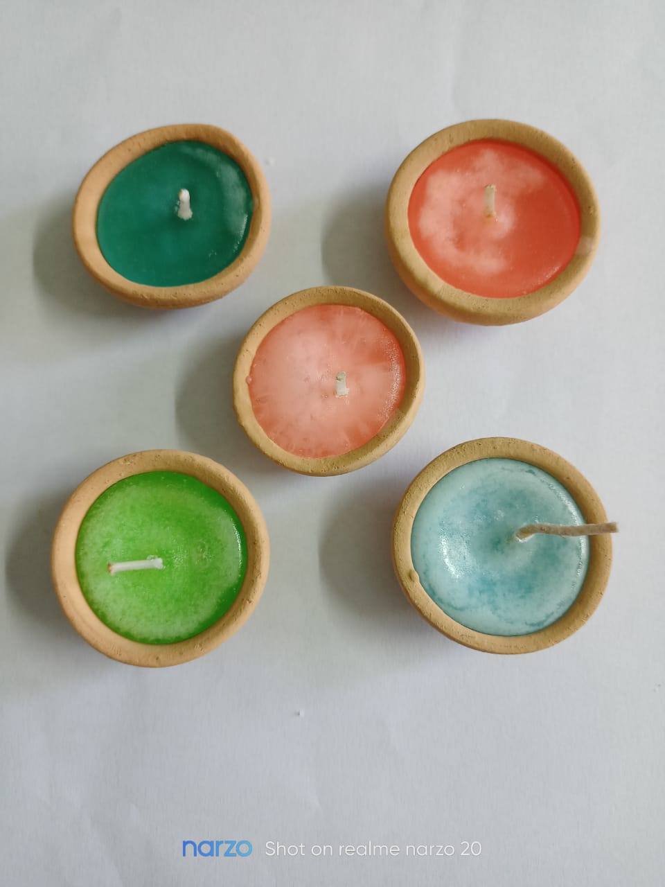Fragrant Mosquito Repellent Earthen Diya Candle (Set of 36)
