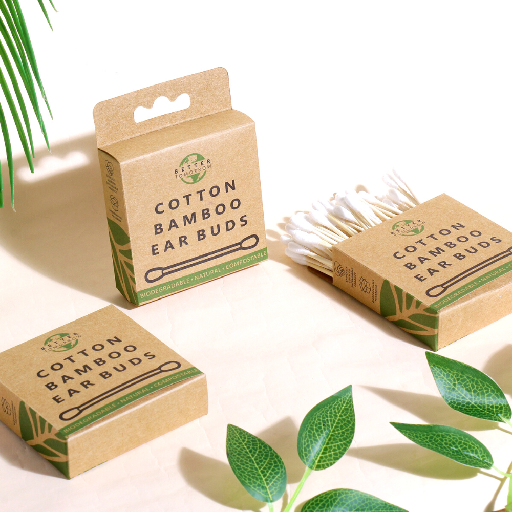 Cotton Bamboo Earbuds (Pack of 2)