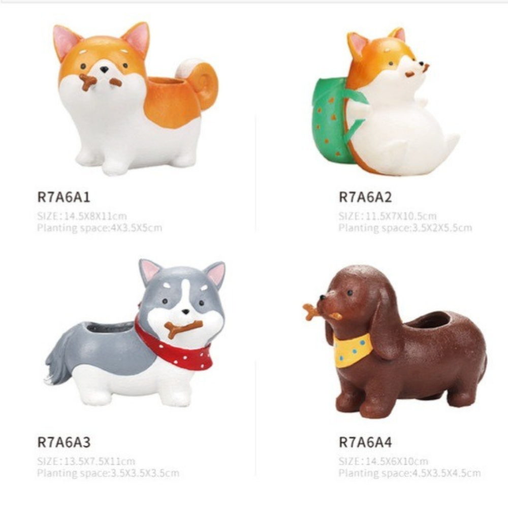 Dogs Planters (Set of 9)
