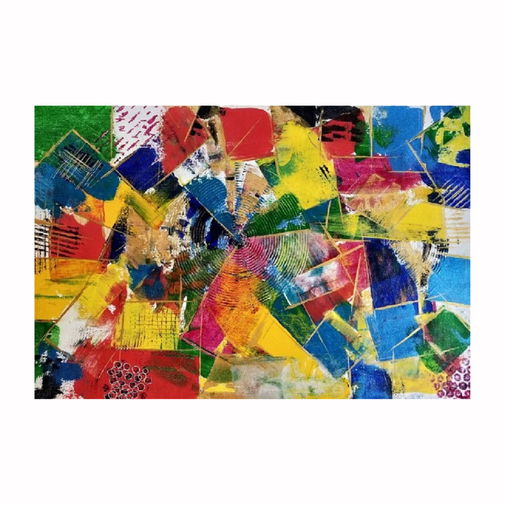 Vibrant Rainbow Painting