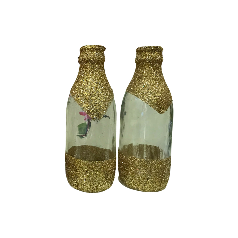 Hand-Painted Bottle Art