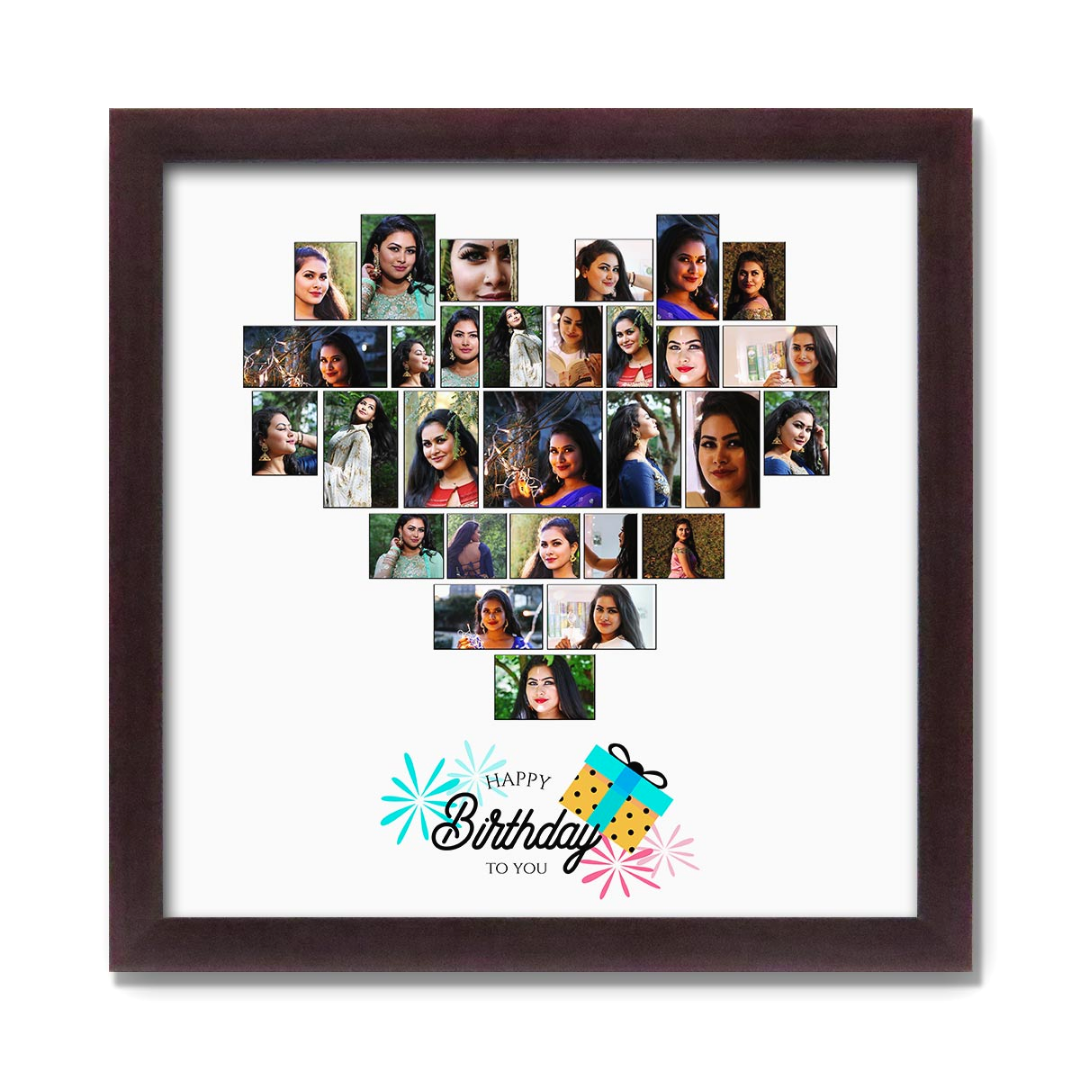 Customised Photo Collage Frame Gift For Love