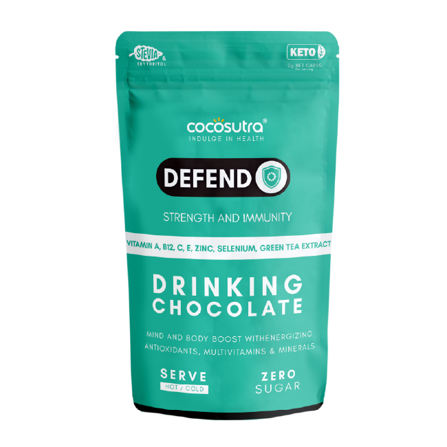 Cocosutra LITE - DEFEND - Sugar Free Drinking Chocolate Mix (200g)