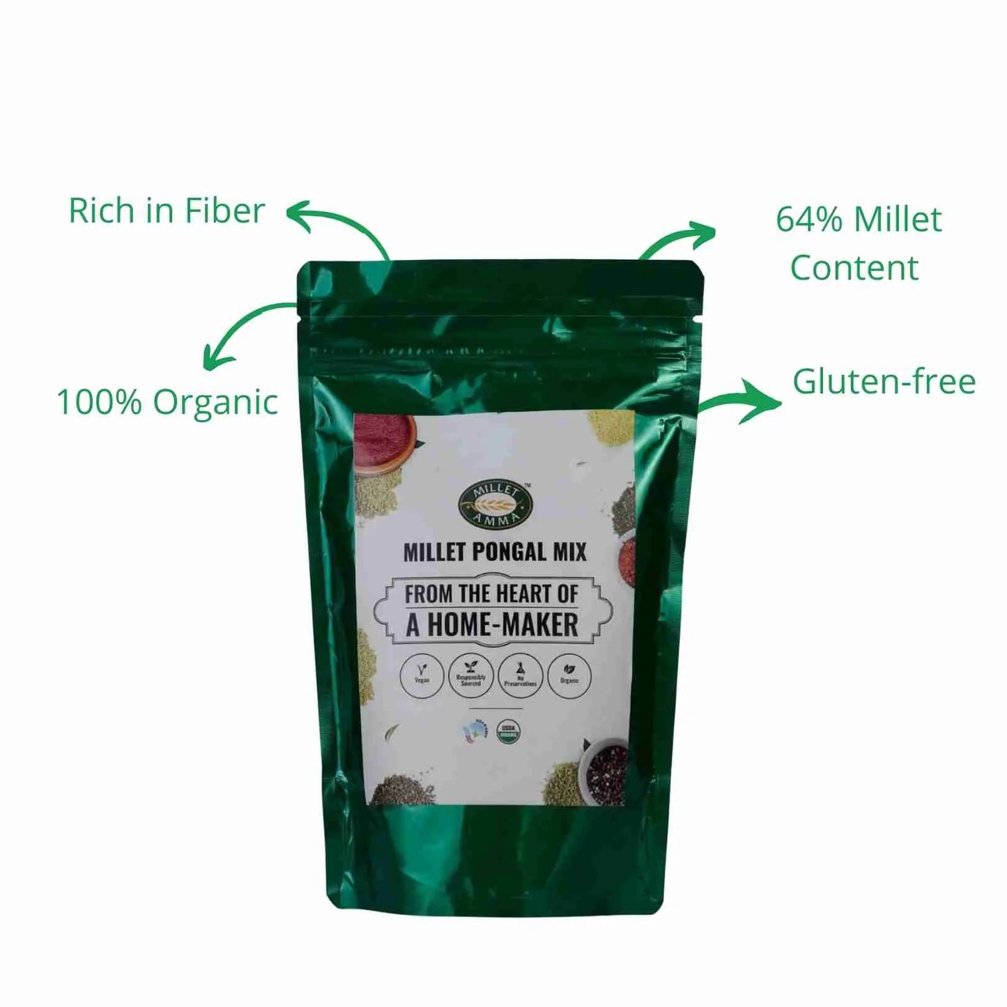 Millet Amma Millet Pongal Mix Organic (250g)