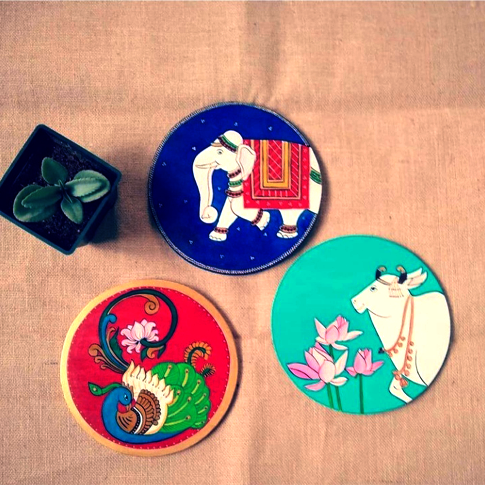 Wall Decor - Plate Painting (Set of 3)
