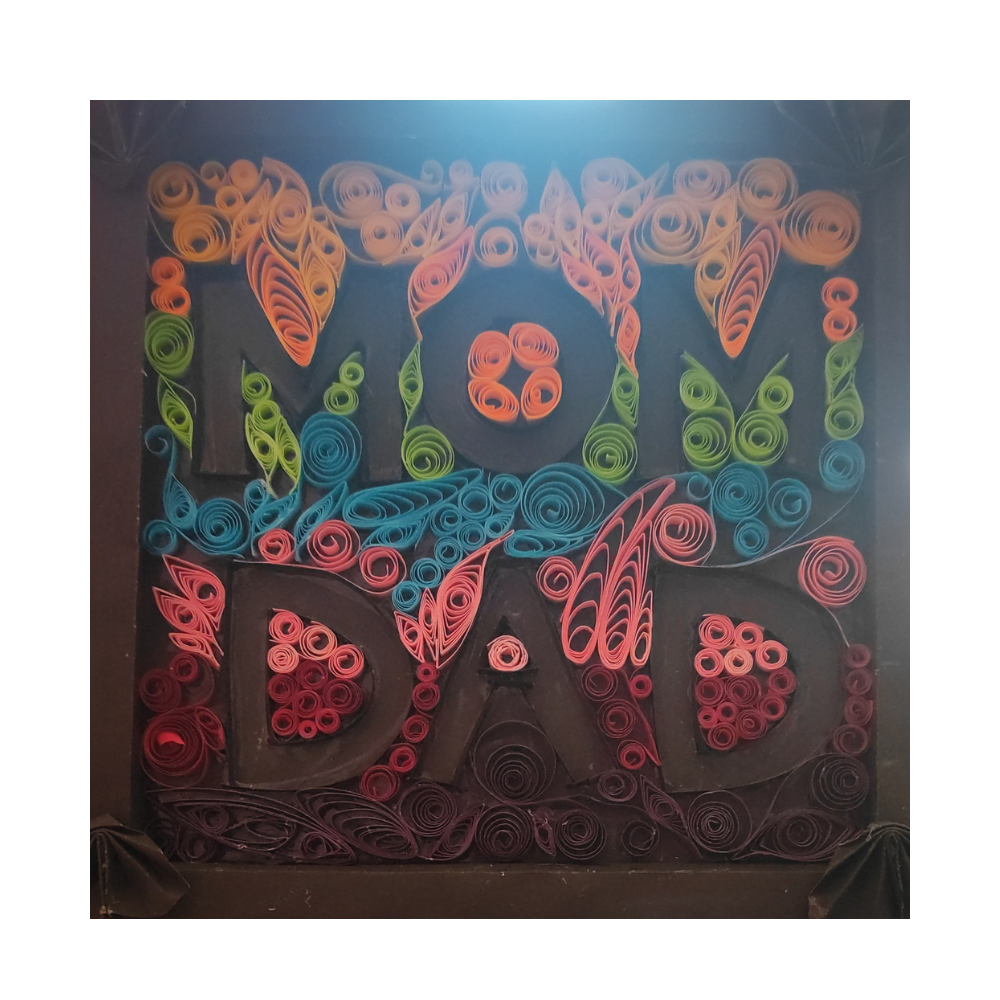 Mom & Dad Quilling Art