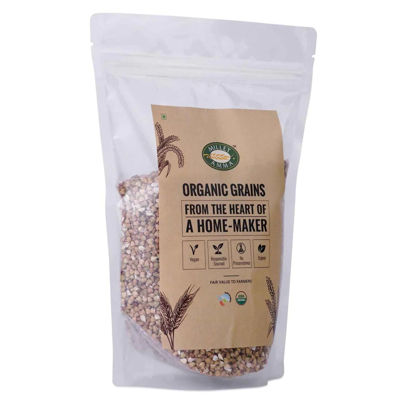 Millet Amma Buck Wheat Organic (500g)