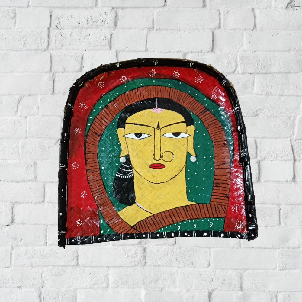 Indian Woman Sieve Painting