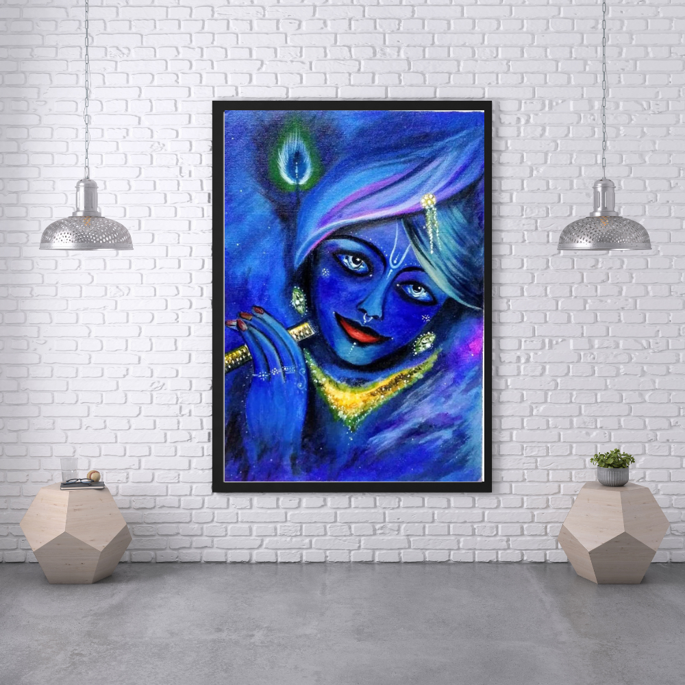 Krishna Acrylic Painting