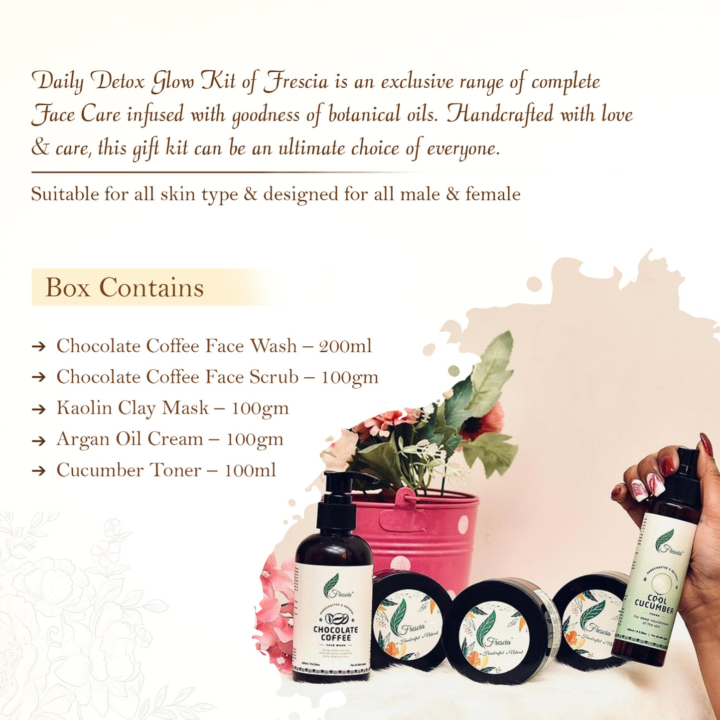 Daily Detox Glow Gift Box (400ml + 300g)