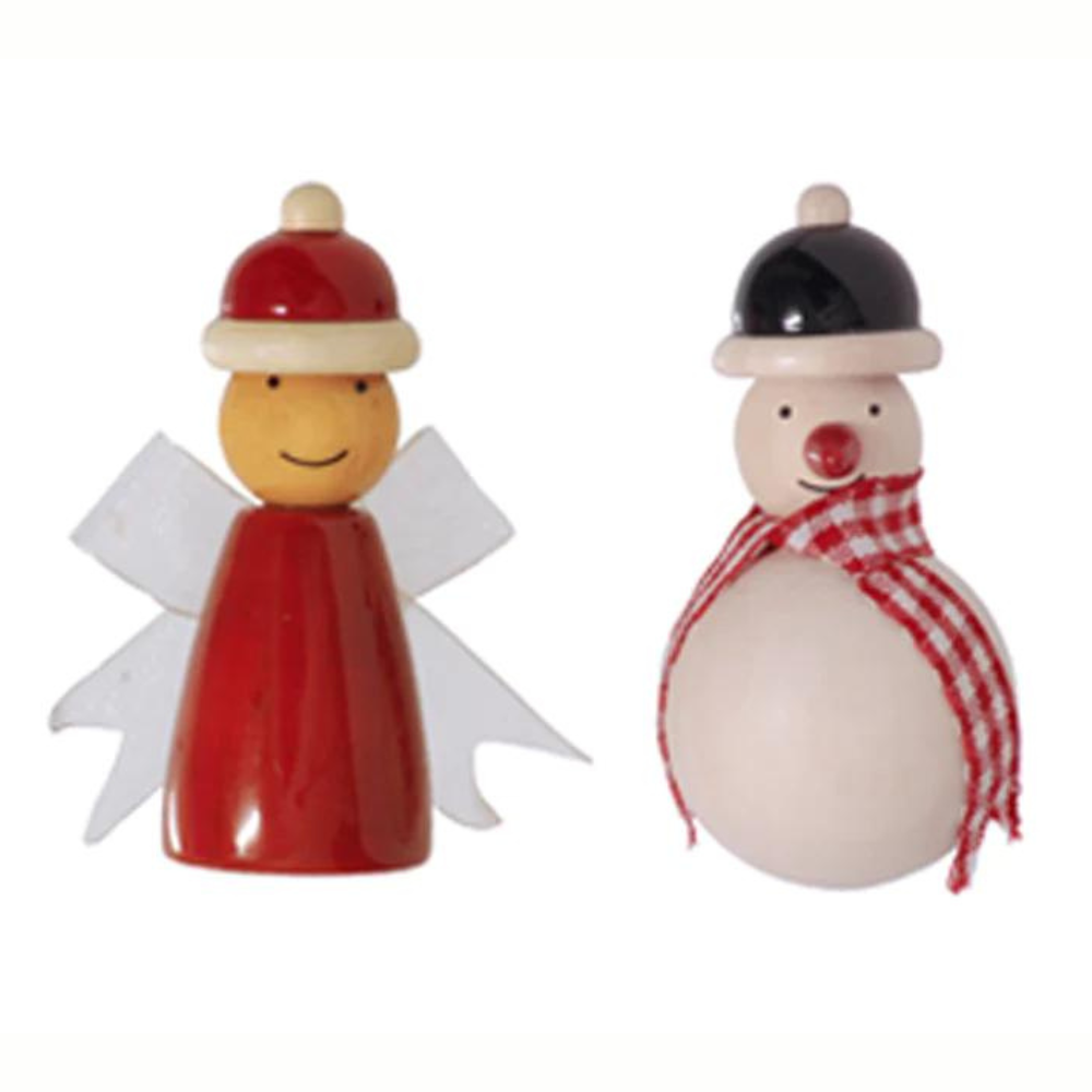 Fairkraft Creations Handmade Snowman & Fairy Fridge Magnets (Set of 2)