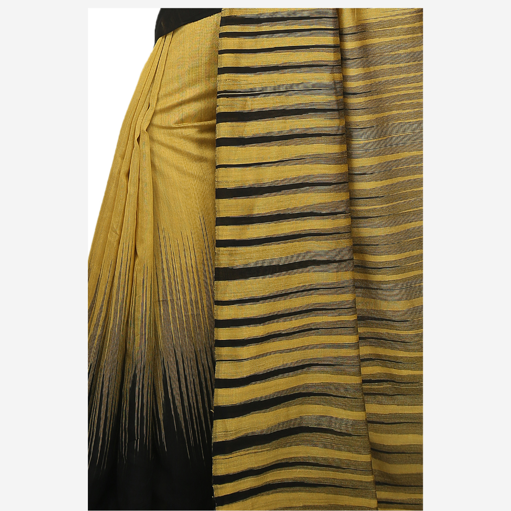 
                  
                    Checkered Ikkat Cotton Silk Saree (Yellow)
                  
                