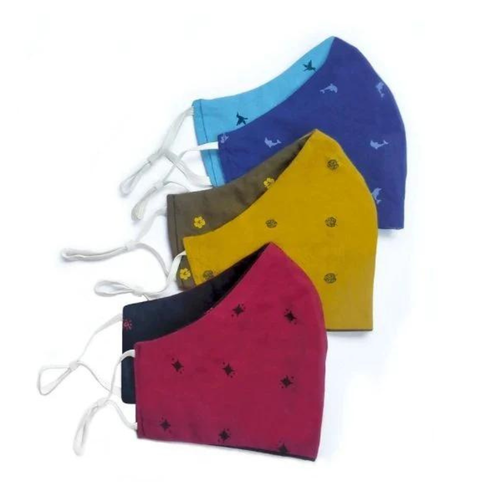 Fairkraft Creations KARUNA - Printed Cotton Cloth Mask G3 (Set of 3)