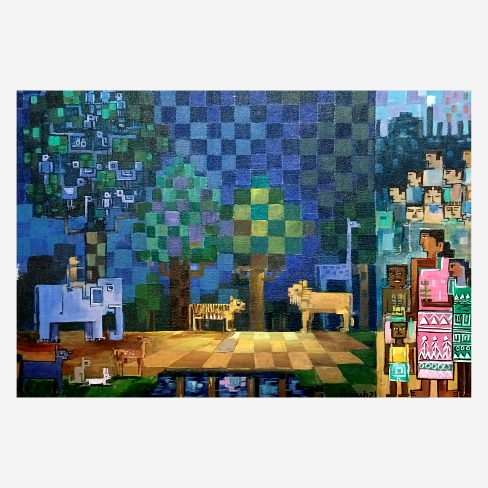 Canvas Folk Painting