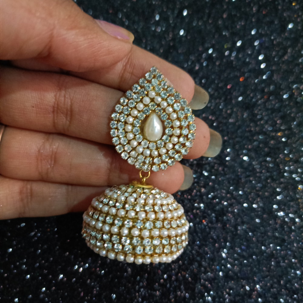 Diamond Jhumkas