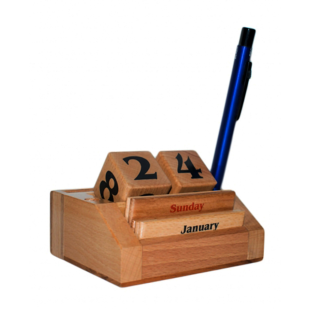 Wooden Calendar for Desktop