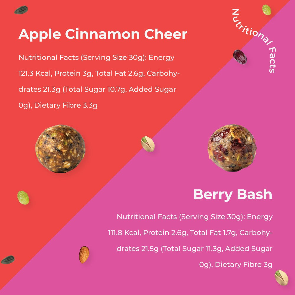 Kibi Kibi Bliss Balls Fruit Box (Energy Balls) - Pack of 5