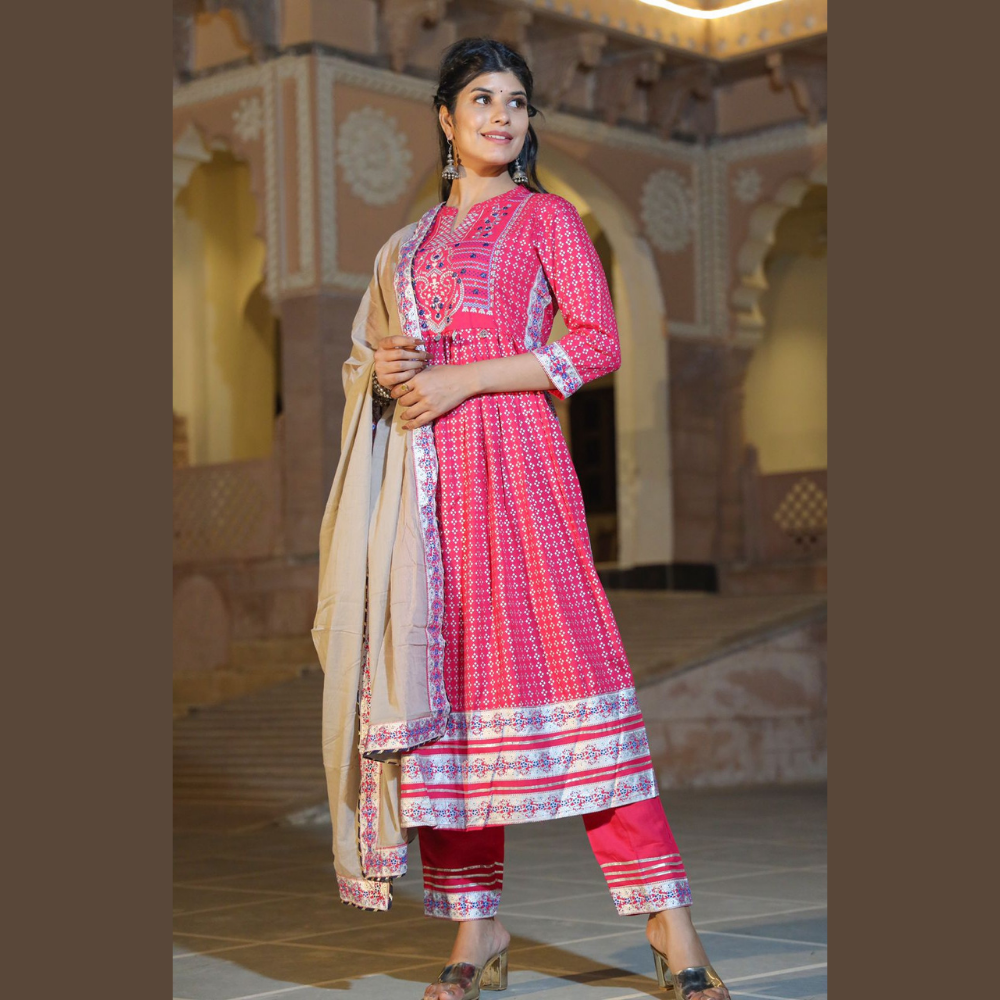 Designer Pink Salwar Suit