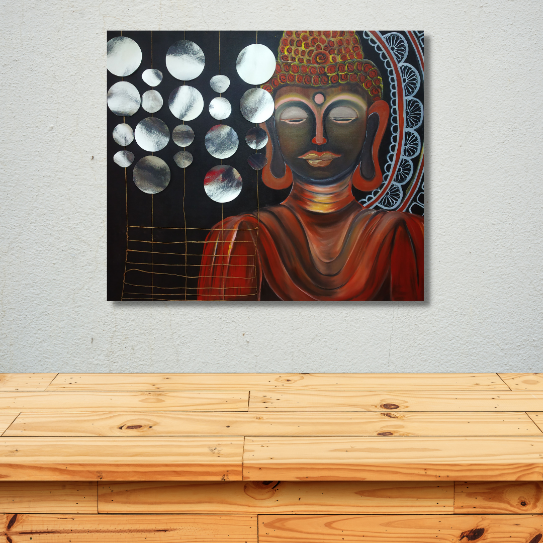 Lord Buddha - Oil Painting